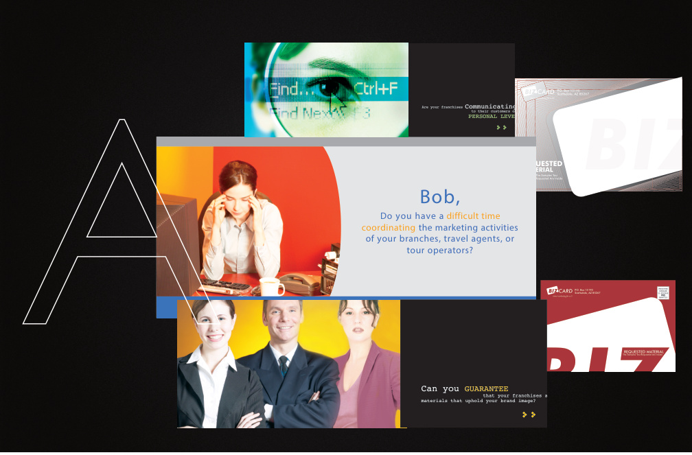 Direct marketing and print communication work from the archive